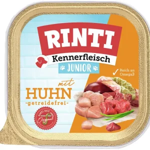 Sparpaket 9 x 300 g Rinti Kennerfleisch Junior mit Huhn Hunde Nassfutter Mega-Angebot